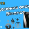 як видалити акаунт бінанс